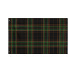 Black And Green Stewart Tartan Print Polyester Flag