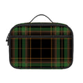 Black And Green Stewart Tartan Print Portable Lunch Bag