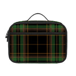 Black And Green Stewart Tartan Print Portable Lunch Bag
