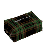 Black And Green Stewart Tartan Print Rectangle Tissue Box Cover