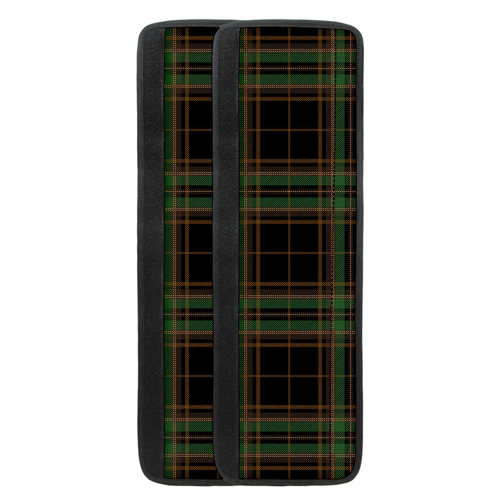 Black And Green Stewart Tartan Print Refrigerator Handle Covers