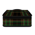 Black And Green Stewart Tartan Print Small Lunch Bag