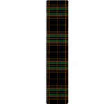 Black And Green Stewart Tartan Print Table Runner