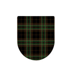 Black And Green Stewart Tartan Print Toilet Lid Cover