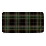 Black And Green Stewart Tartan Print Towel