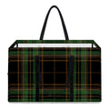 Black And Green Stewart Tartan Print Utility Tote Bag