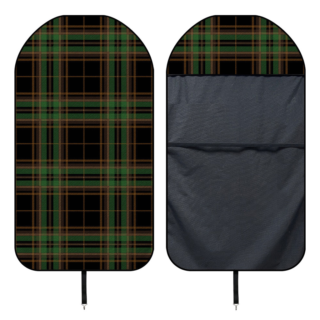 Black And Green Stewart Tartan Print Waterproof Car Seat Cover