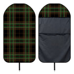 Black And Green Stewart Tartan Print Waterproof Car Seat Cover