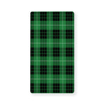 Black And Green Tartan Pattern Print Baby Crib Sheet
