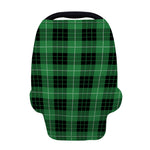 Black And Green Tartan Pattern Print Baby Seat Cover
