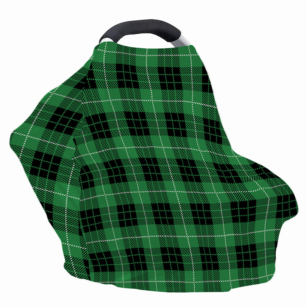 Black And Green Tartan Pattern Print Baby Seat Cover