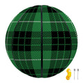 Black And Green Tartan Pattern Print Basketball