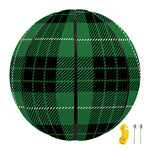 Black And Green Tartan Pattern Print Basketball