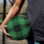 Black And Green Tartan Pattern Print Basketball