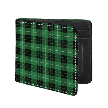 Black And Green Tartan Pattern Print Bifold Wallet