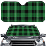 Black And Green Tartan Pattern Print Car Windshield Sun Shade