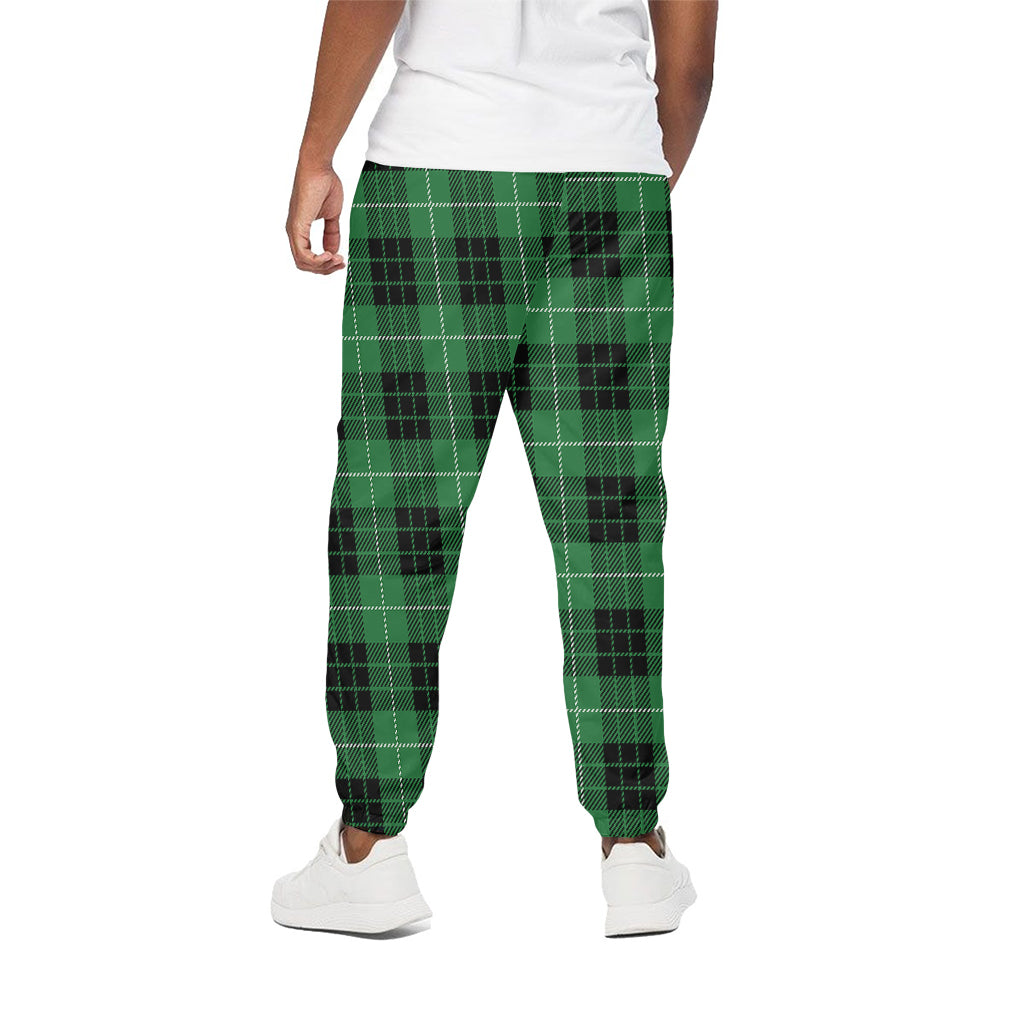Black And Green Tartan Pattern Print Cotton Pants