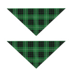 Black And Green Tartan Pattern Print Dog Bandana