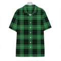 Black And Green Tartan Pattern Print Hawaiian Shirt