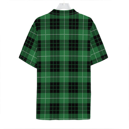 Black And Green Tartan Pattern Print Hawaiian Shirt