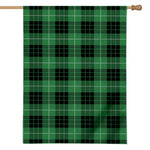 Black And Green Tartan Pattern Print House Flag