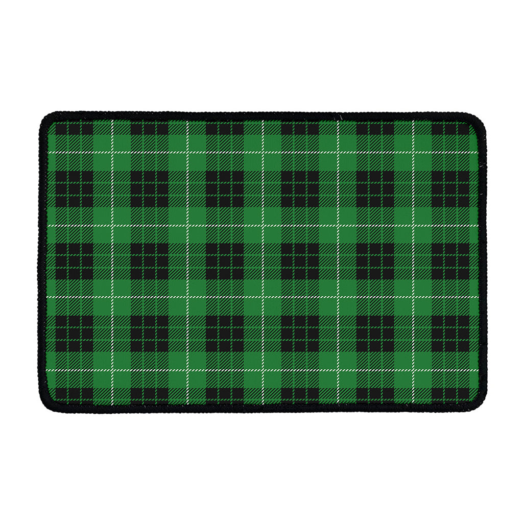 Black And Green Tartan Pattern Print Kitchen Mat