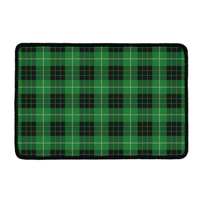 Black And Green Tartan Pattern Print Kitchen Mat