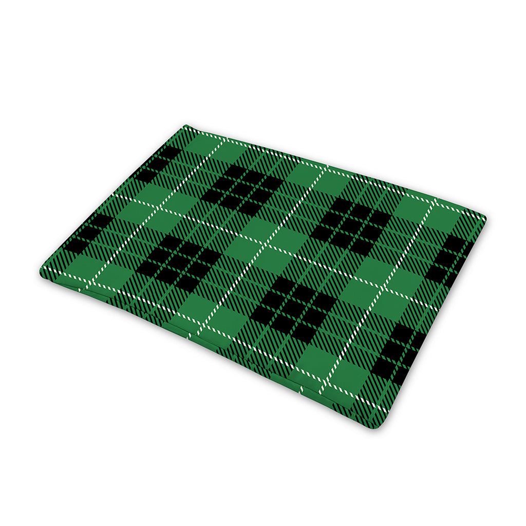 Black And Green Tartan Pattern Print Pet Cooling Mat Cover