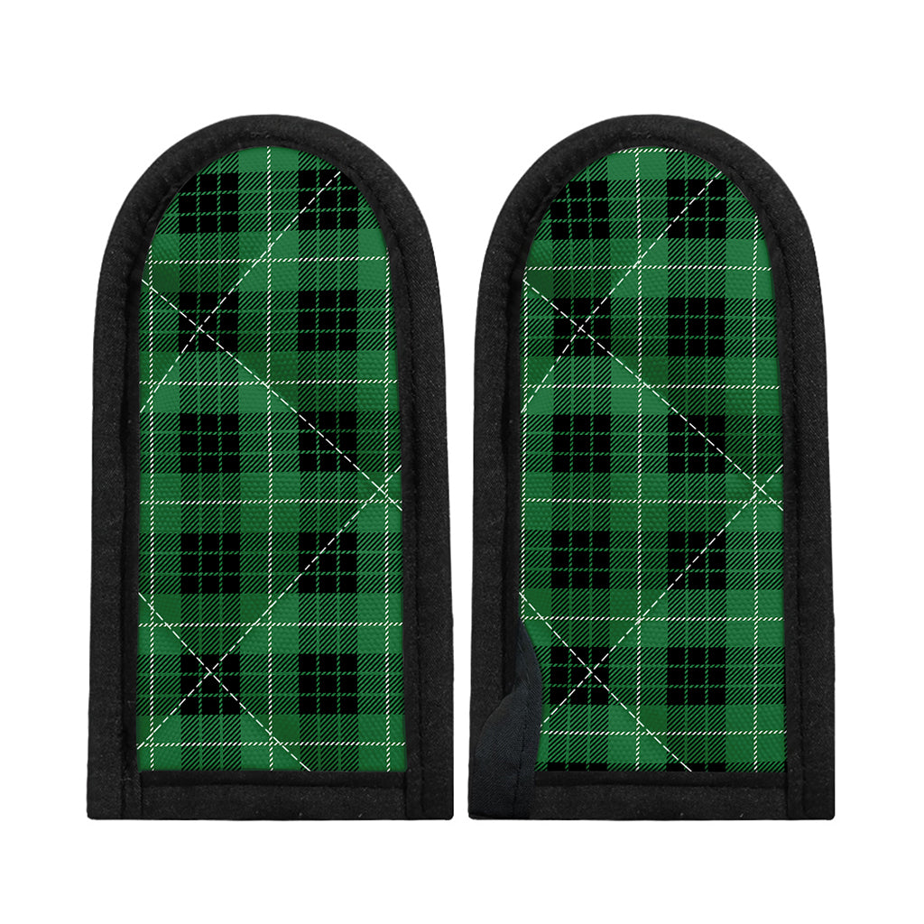 Black And Green Tartan Pattern Print Skillet Handle Cover