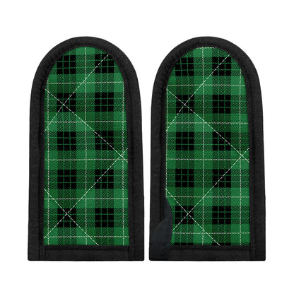 Black And Green Tartan Pattern Print Skillet Handle Cover