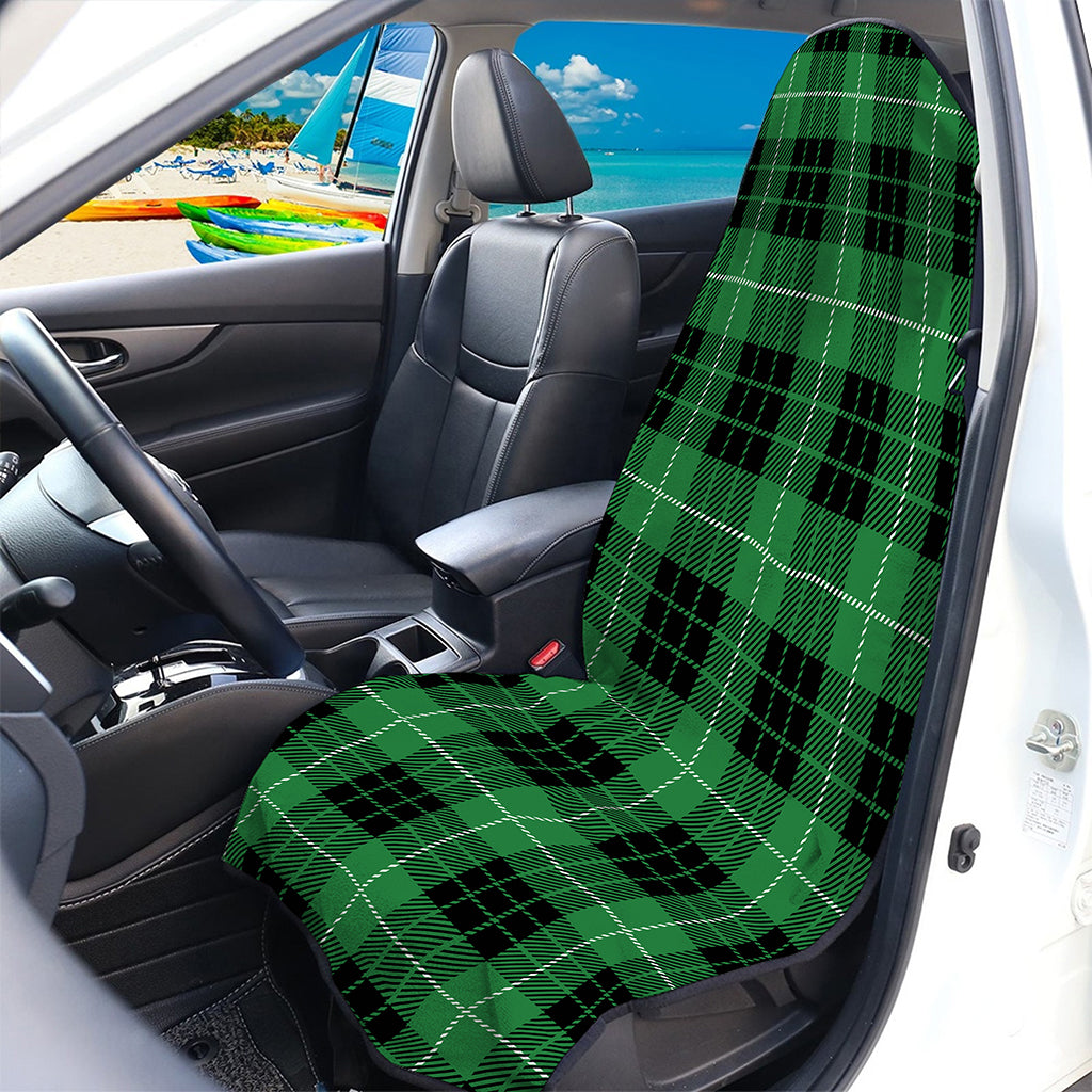 Black And Green Tartan Pattern Print Waterproof Car Seat Cover
