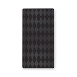 Black And Grey Argyle Pattern Print Baby Crib Sheet