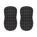 Black And Grey Argyle Pattern Print Bar Stool Covers