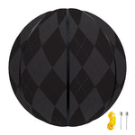 Black And Grey Argyle Pattern Print Basketball