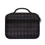 Black And Grey Argyle Pattern Print Briefcase Bible Bag