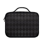 Black And Grey Argyle Pattern Print Briefcase Bible Bag