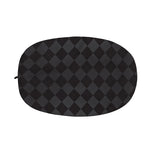 Black And Grey Argyle Pattern Print Car Side Mirror Covers