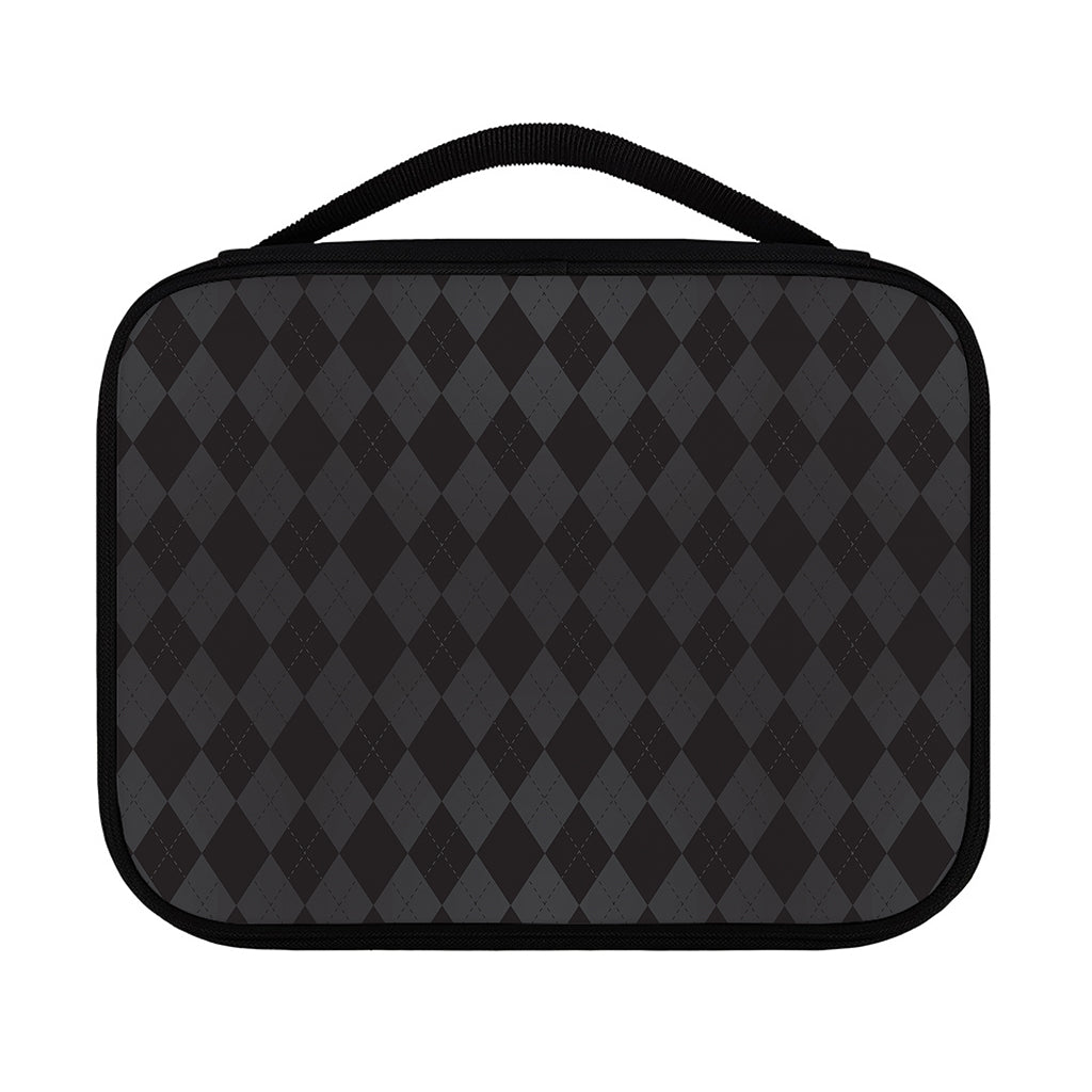 Black And Grey Argyle Pattern Print Classic Bible Case