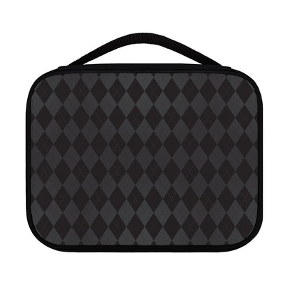 Black And Grey Argyle Pattern Print Classic Bible Case