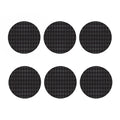 Black And Grey Argyle Pattern Print Coaster Set