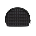 Black And Grey Argyle Pattern Print Coin Purse