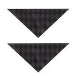 Black And Grey Argyle Pattern Print Dog Bandana