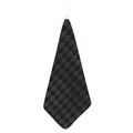 Black And Grey Argyle Pattern Print Hand Towel