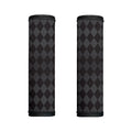Black And Grey Argyle Pattern Print Handle Covers