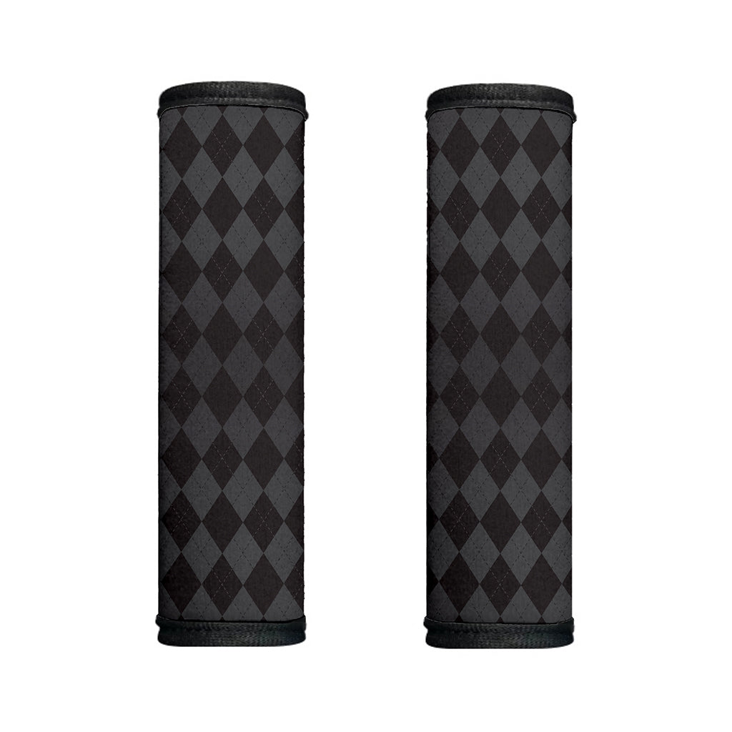 Black And Grey Argyle Pattern Print Handle Covers