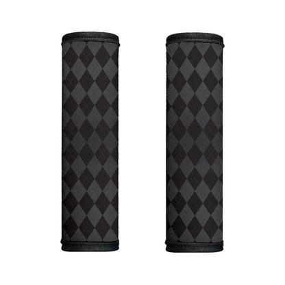 Black And Grey Argyle Pattern Print Handle Covers