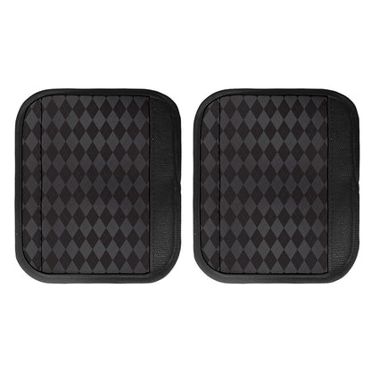 Black And Grey Argyle Pattern Print Handle Covers