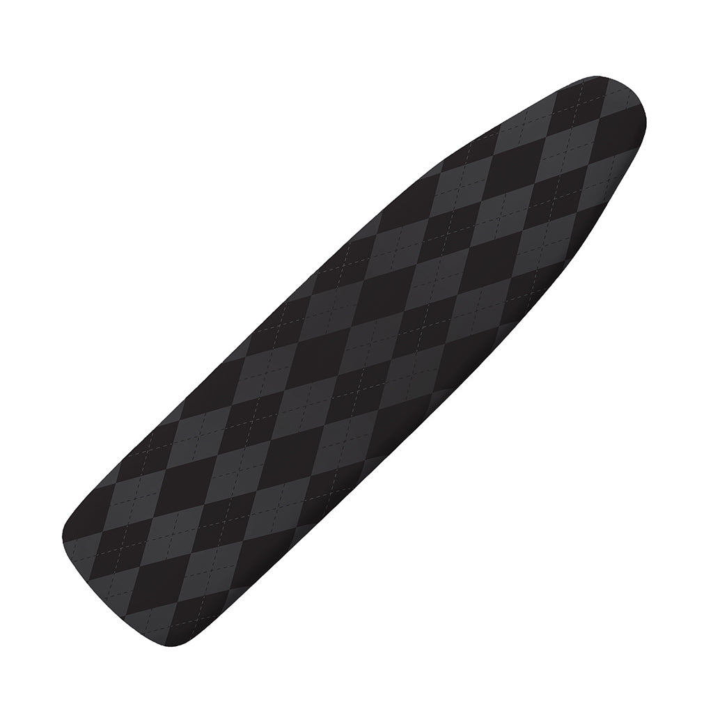 Black And Grey Argyle Pattern Print Ironing Board Cover