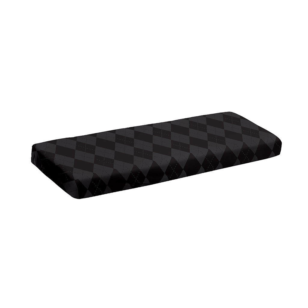 Black And Grey Argyle Pattern Print Piano Keyboard Cover