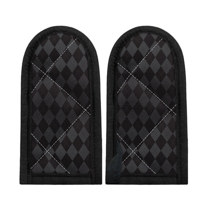 Black And Grey Argyle Pattern Print Skillet Handle Cover